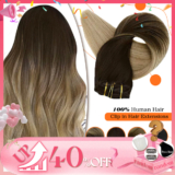 תוסף שיער ברזילאי קליפס בצבעים שונים